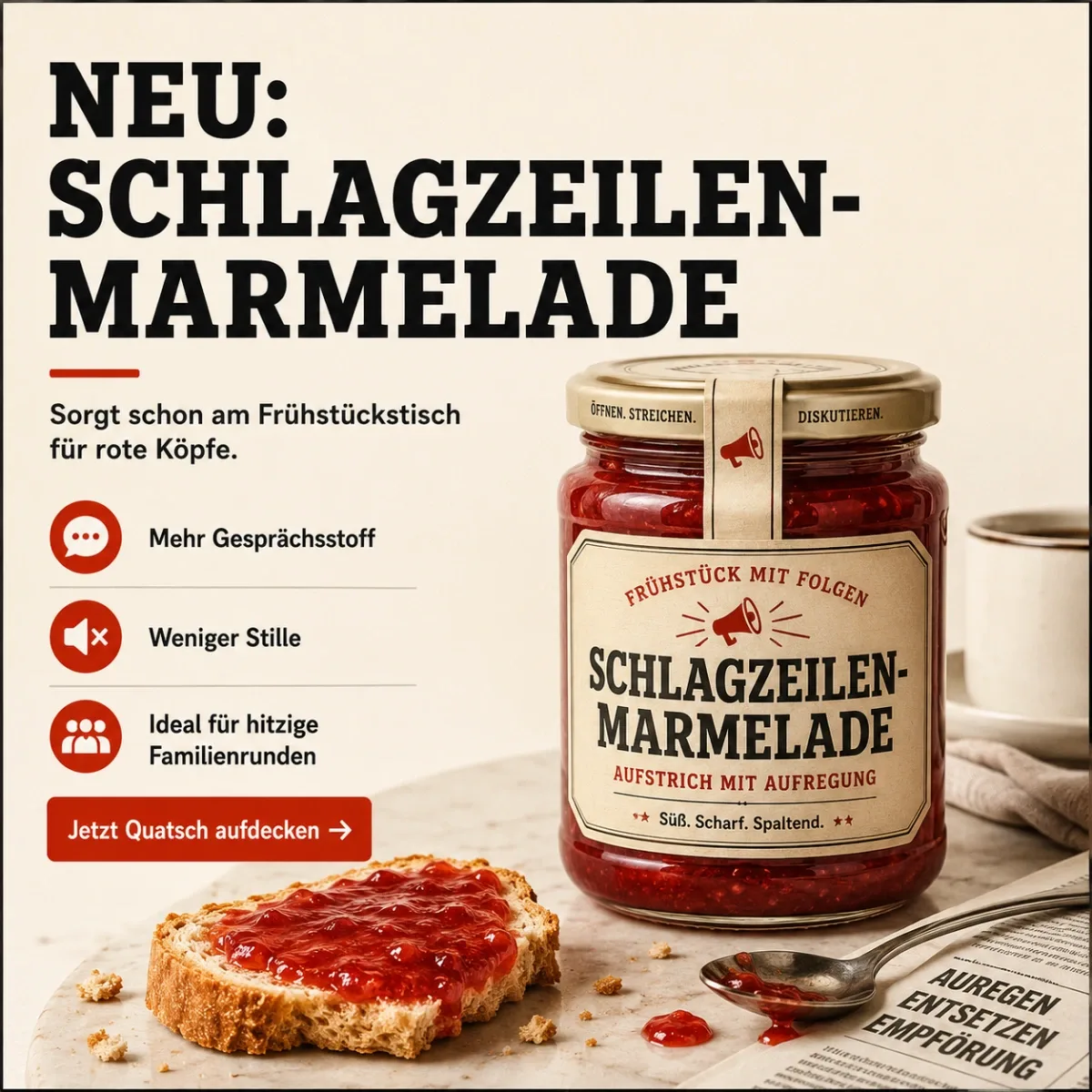 Schlagzeilen-Marmelade