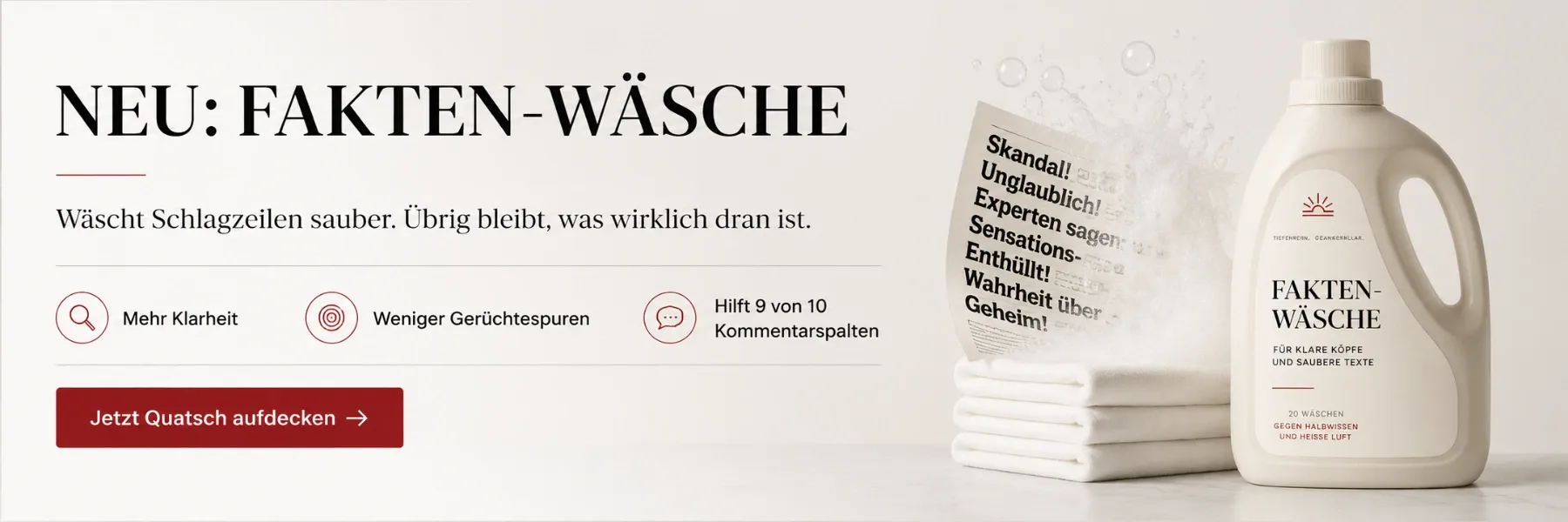 Fakten-Wäsche
