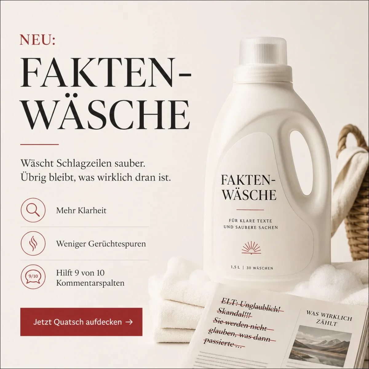 Fakten-Wäsche